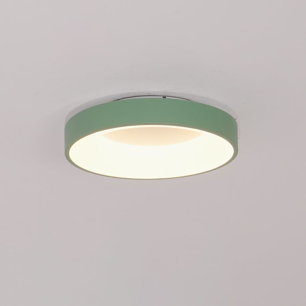 Modern Wrought Iron Flush Mount Ceiling Light With Tri-Colour LED Glow — Ashbury Home & Living
