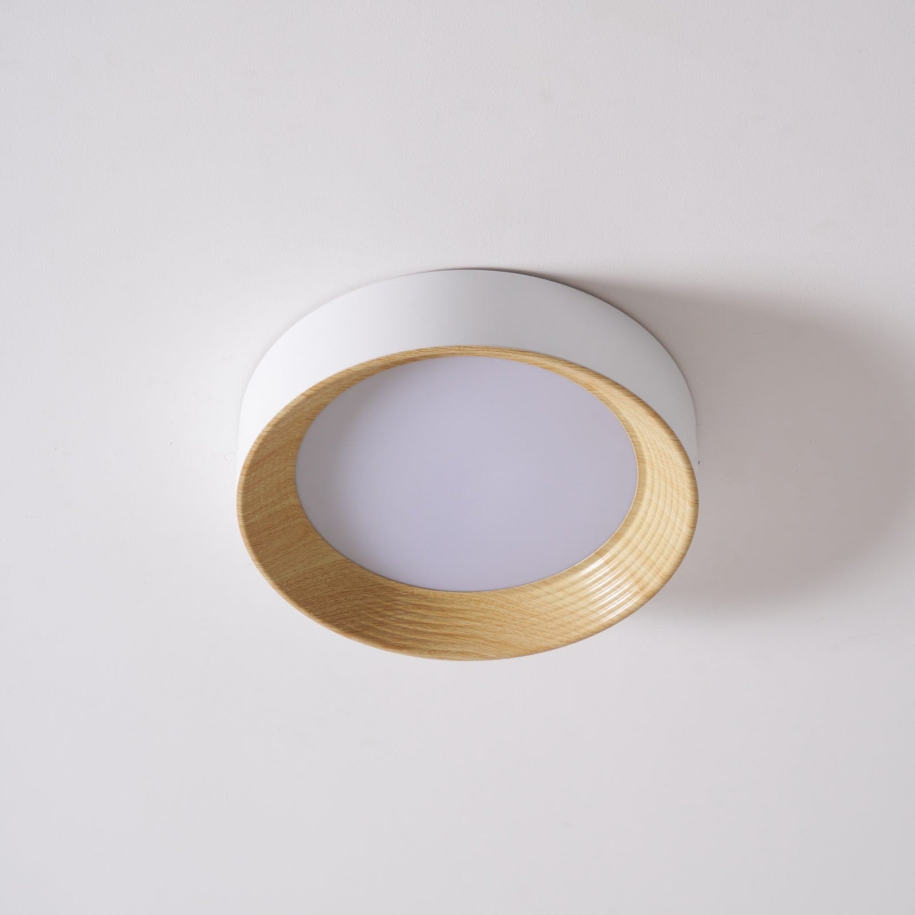 Scandinavian Wood Flush Mount Ceiling Light for Living Room — Ashbury Home & Living