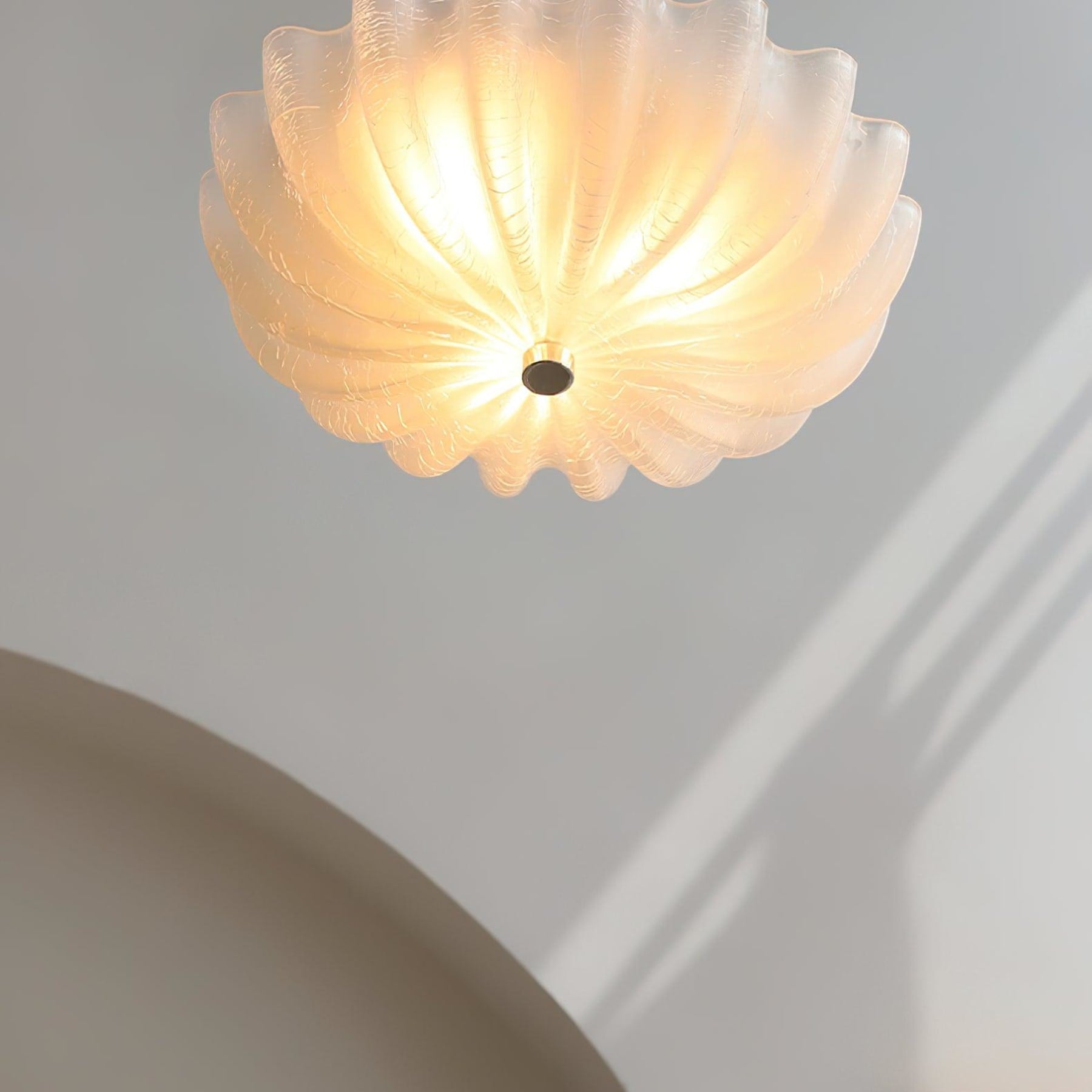 Vintage Glass Flush Mount Ceiling Light for Living Room — Ashbury Home & Living