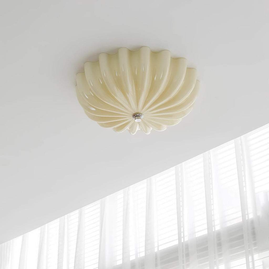 Vintage Glass Flush Mount Ceiling Light for Living Room — Ashbury Home & Living