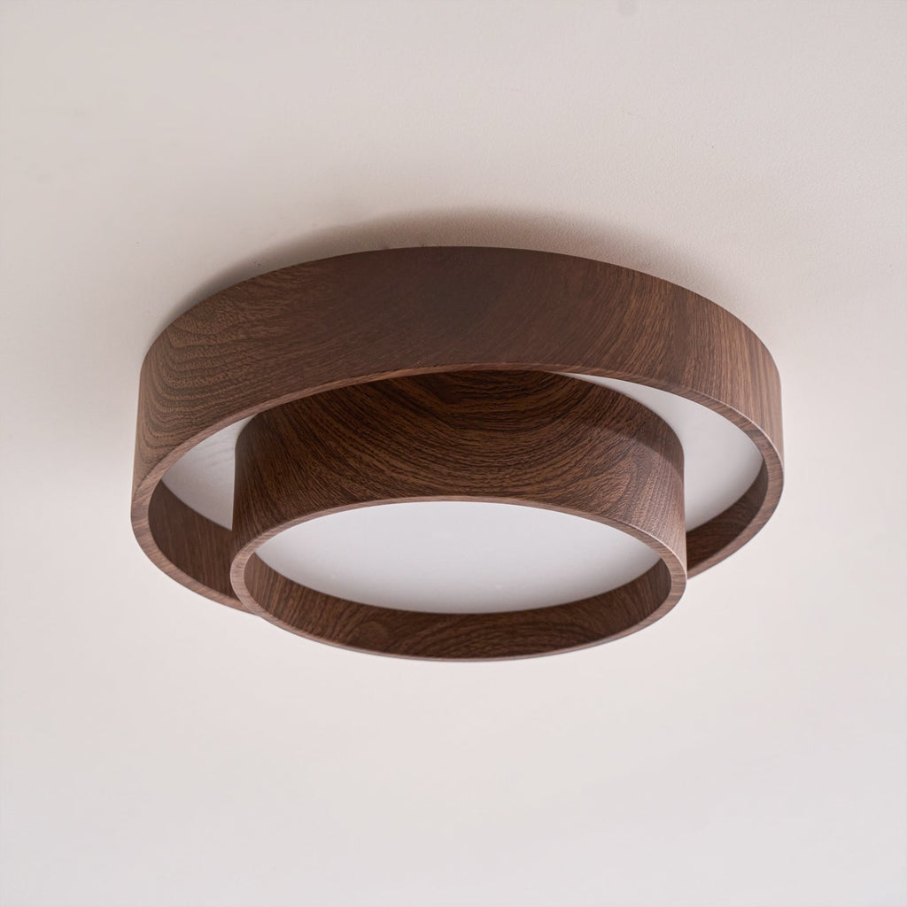Scandinavian Wood Flush Mount Ceiling Light for Living Room — Ashbury Home & Living