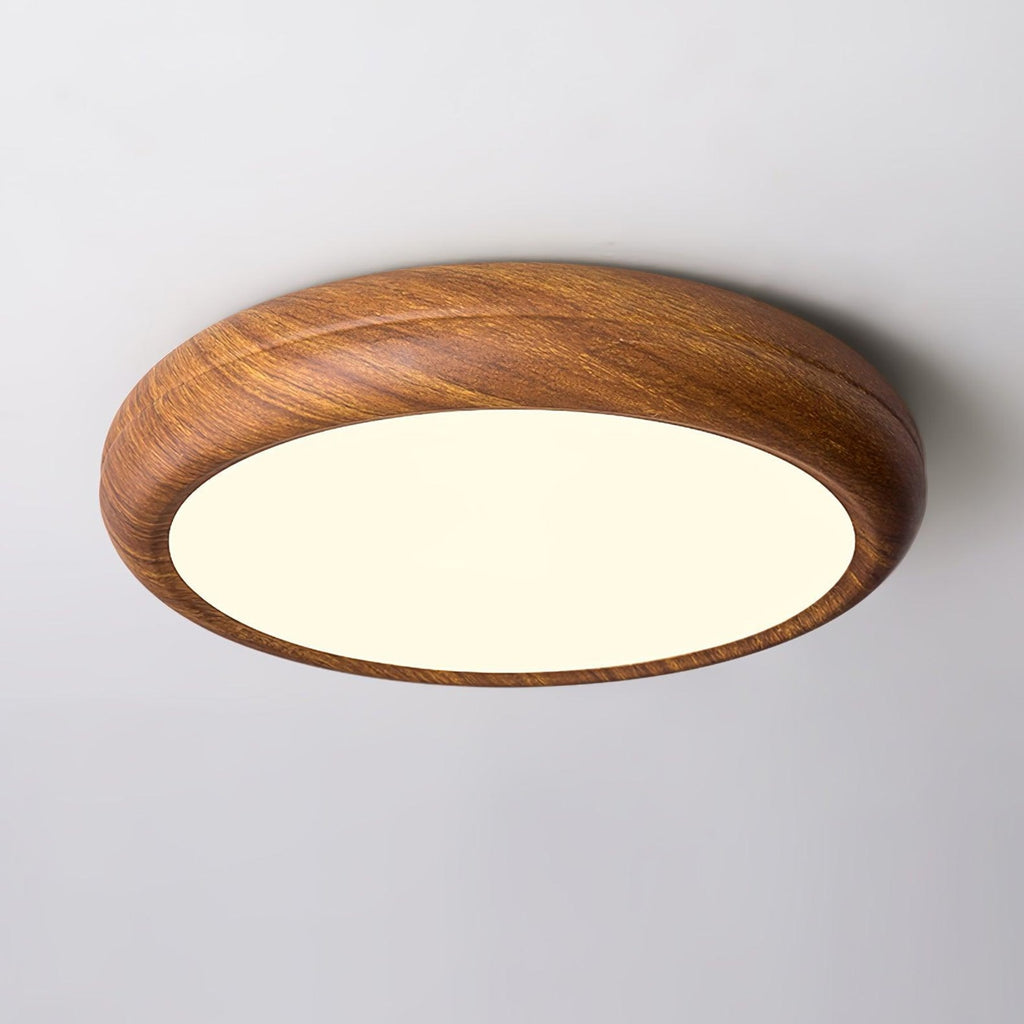 Scandinavian Wood Flush Mount Ceiling Light for Living Room — Ashbury Home & Living