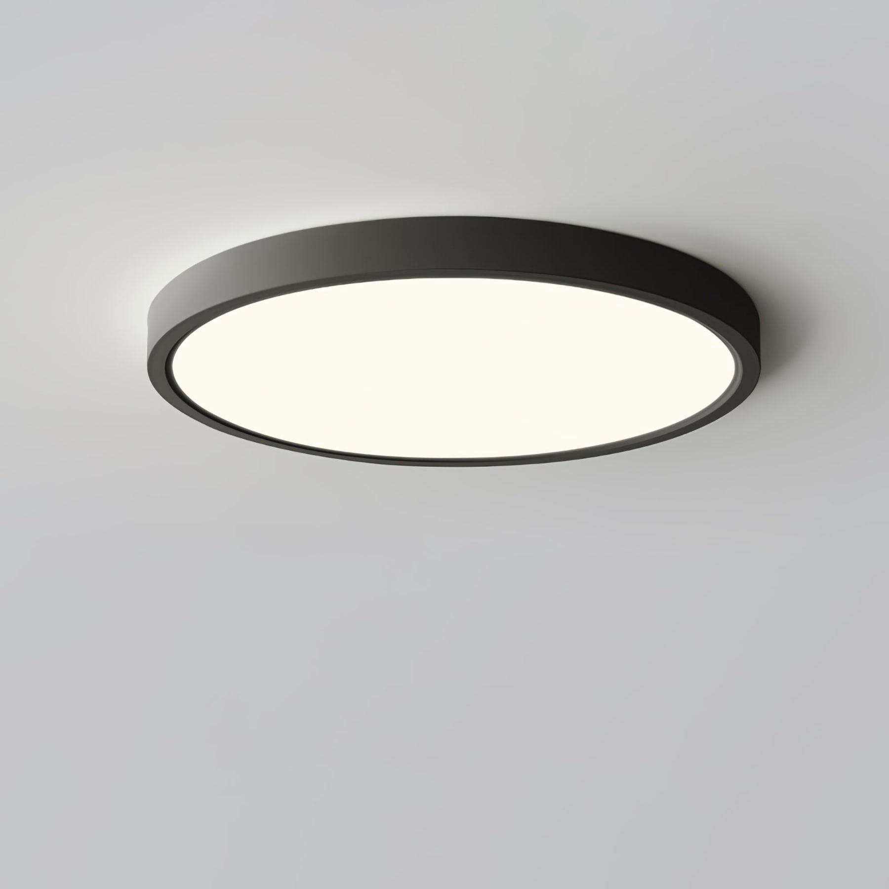 Minimalist Iron Flush Mount Ceiling Light With Slim Low-Profile Design — Ashbury Home & Living