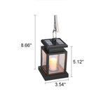 Solar Candle Lantern LED Outdoor Hanging Light Flameless Candle Lamp with Clip Hook Waterproof Solar Garden Lantern for Patio | Tree and Table