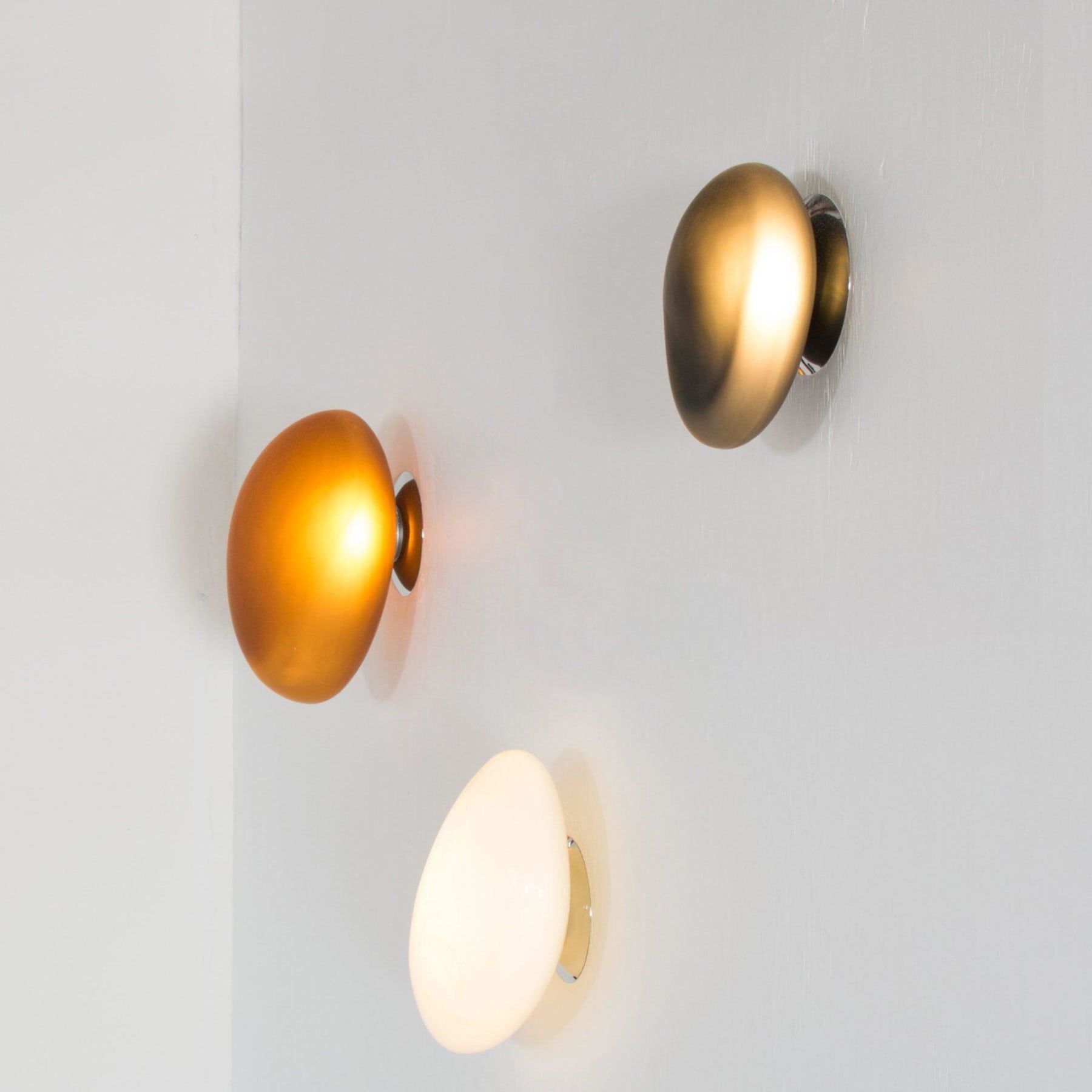 Modern Glass Wall Light With Warm Glass Shades — Ashbury Home & Living