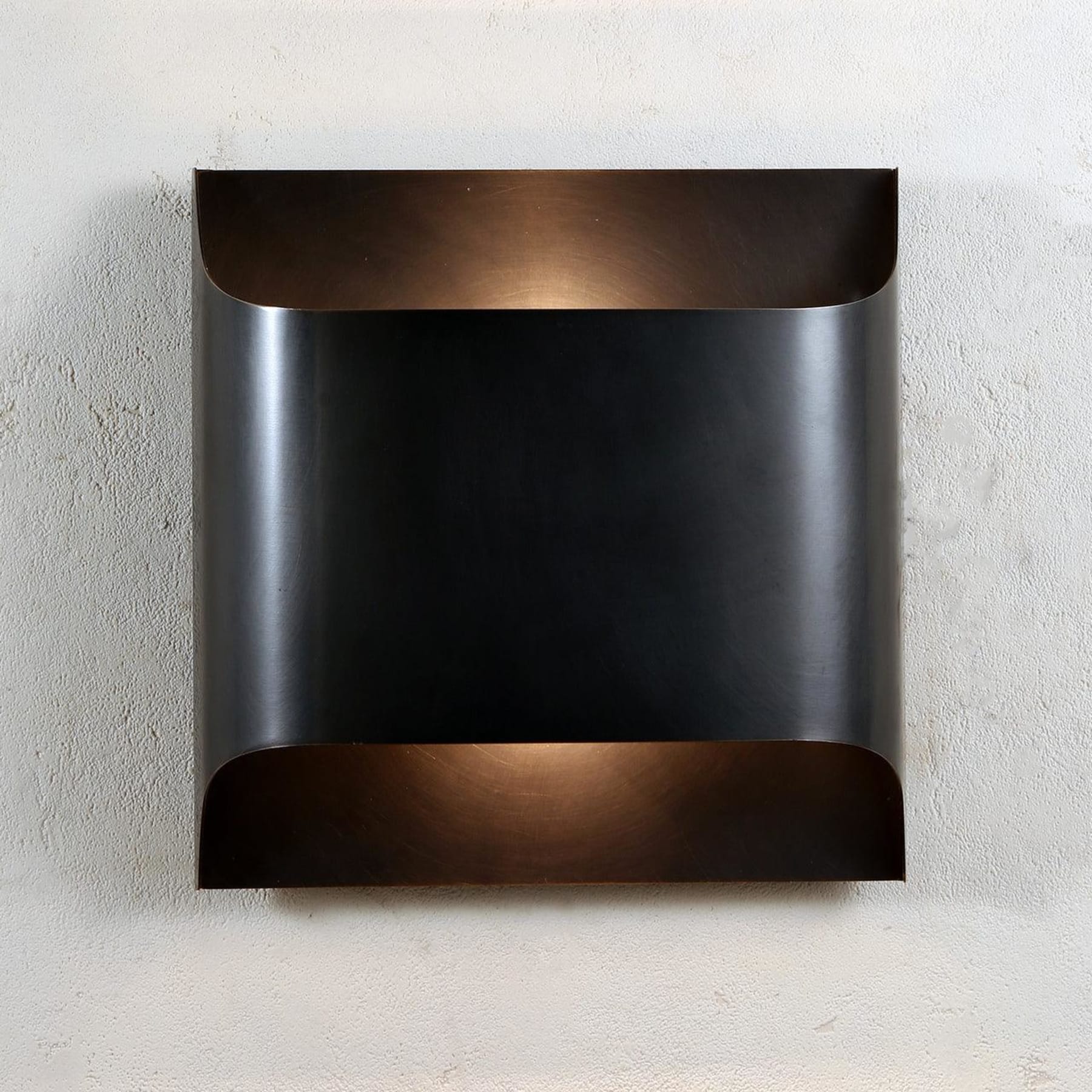 Modern Brass Wall Light With Warm LED Glow for Living Room in Matte Black — Ashbury Home & Living