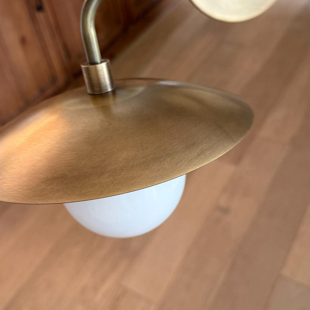 Contemporary Brass Wall Light for Living Room and Bedroom — Ashbury Home & Living