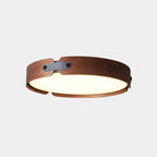 Scandinavian Wood Flush Mount Ceiling Light With Slim Low-Profile Design — Ashbury Home & Living