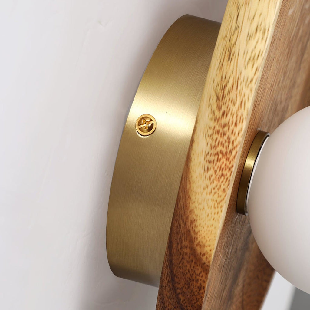 Modern Wood and Glass Wall Light for Living Room — Ashbury Home & Living