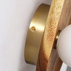 Modern Wood and Glass Wall Light for Living Room — Ashbury Home & Living