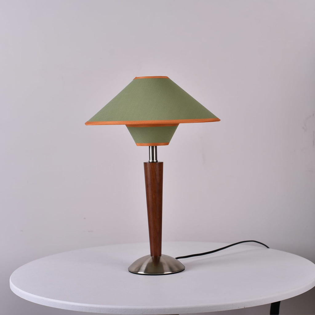 Modern Wood Table Lamp With Fabric Shade for Living Room — Ashbury Home & Living