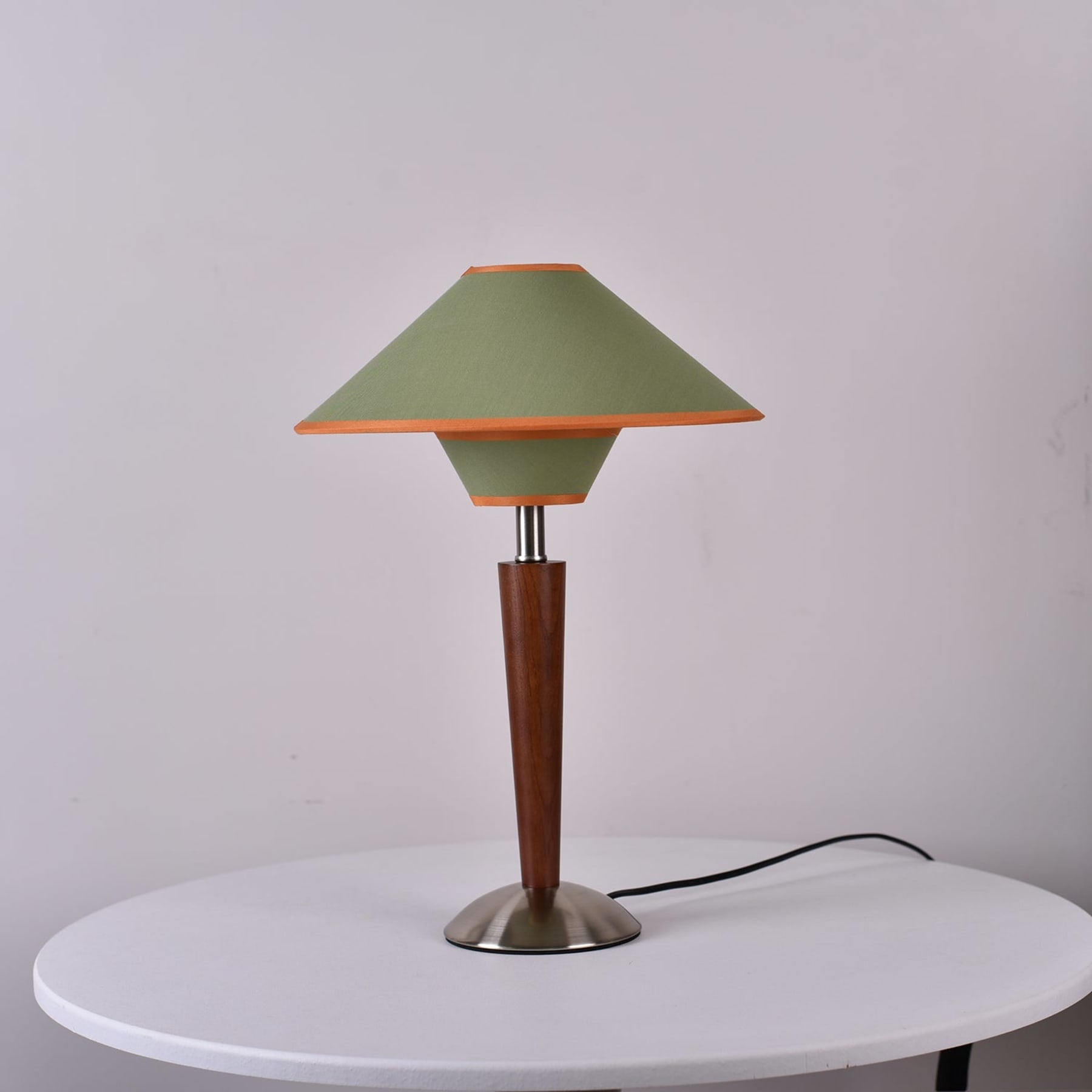 Modern Wood Table Lamp With Fabric Shade for Living Room — Ashbury Home & Living