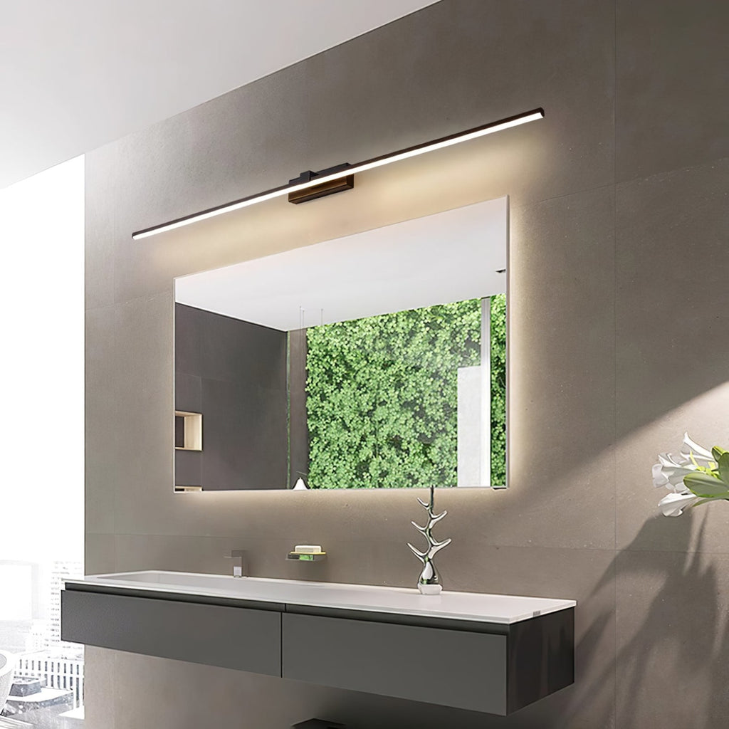 Modern Iron Linear Wall Light With Integrated LED for Hallway — Ashbury Home & Living