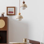 Contemporary Travertine Stone Pendant Light With Dimmable Glow — Ashbury Home & Living