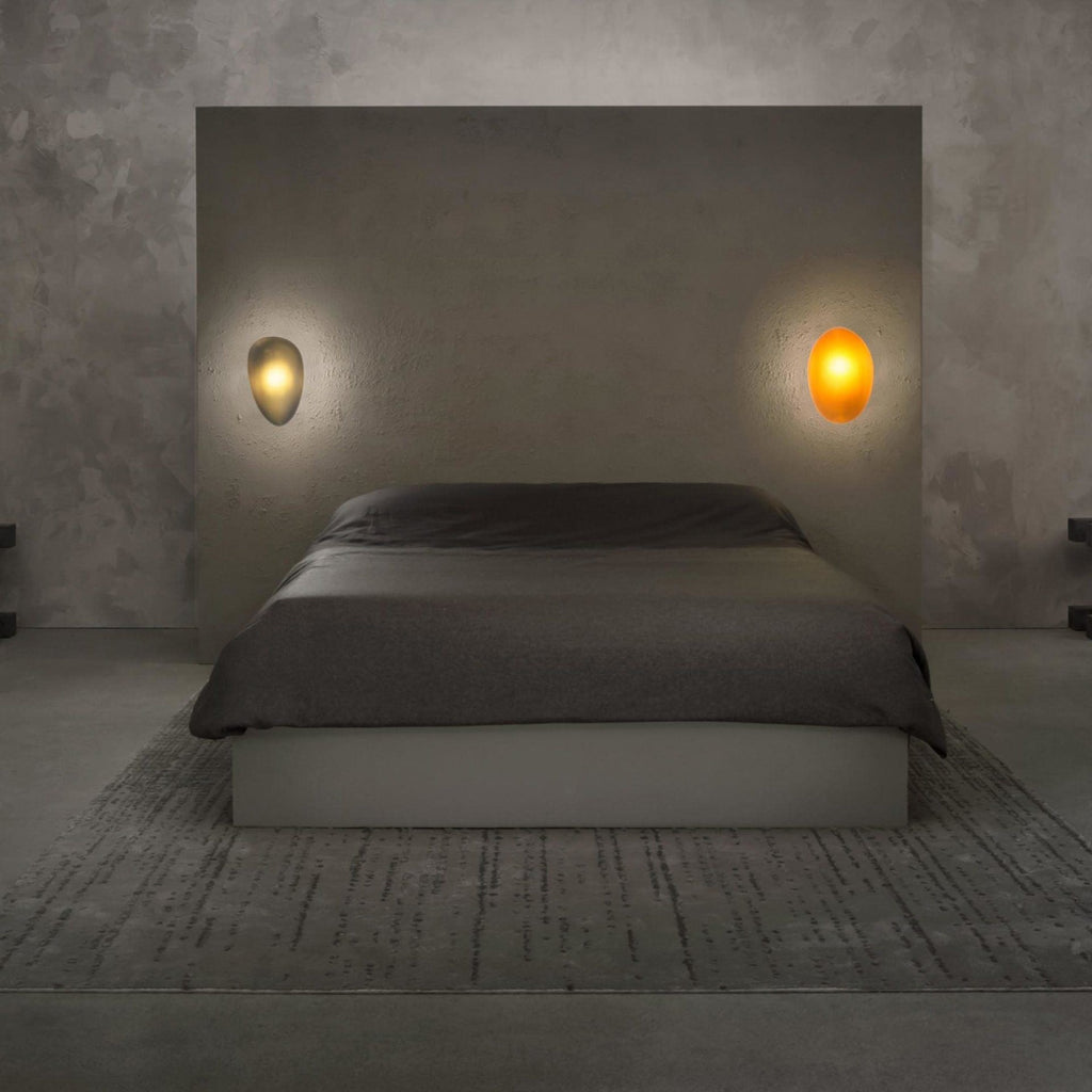 Modern Glass Wall Light With Warm Glass Shades — Ashbury Home & Living