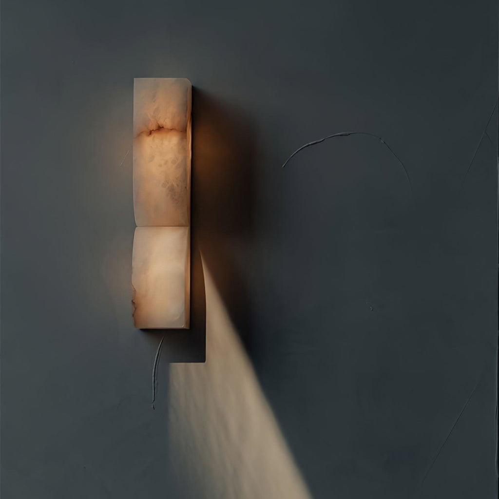Modern Marble Wall Light With Warm LED Glow for Living Room — Ashbury Home & Living