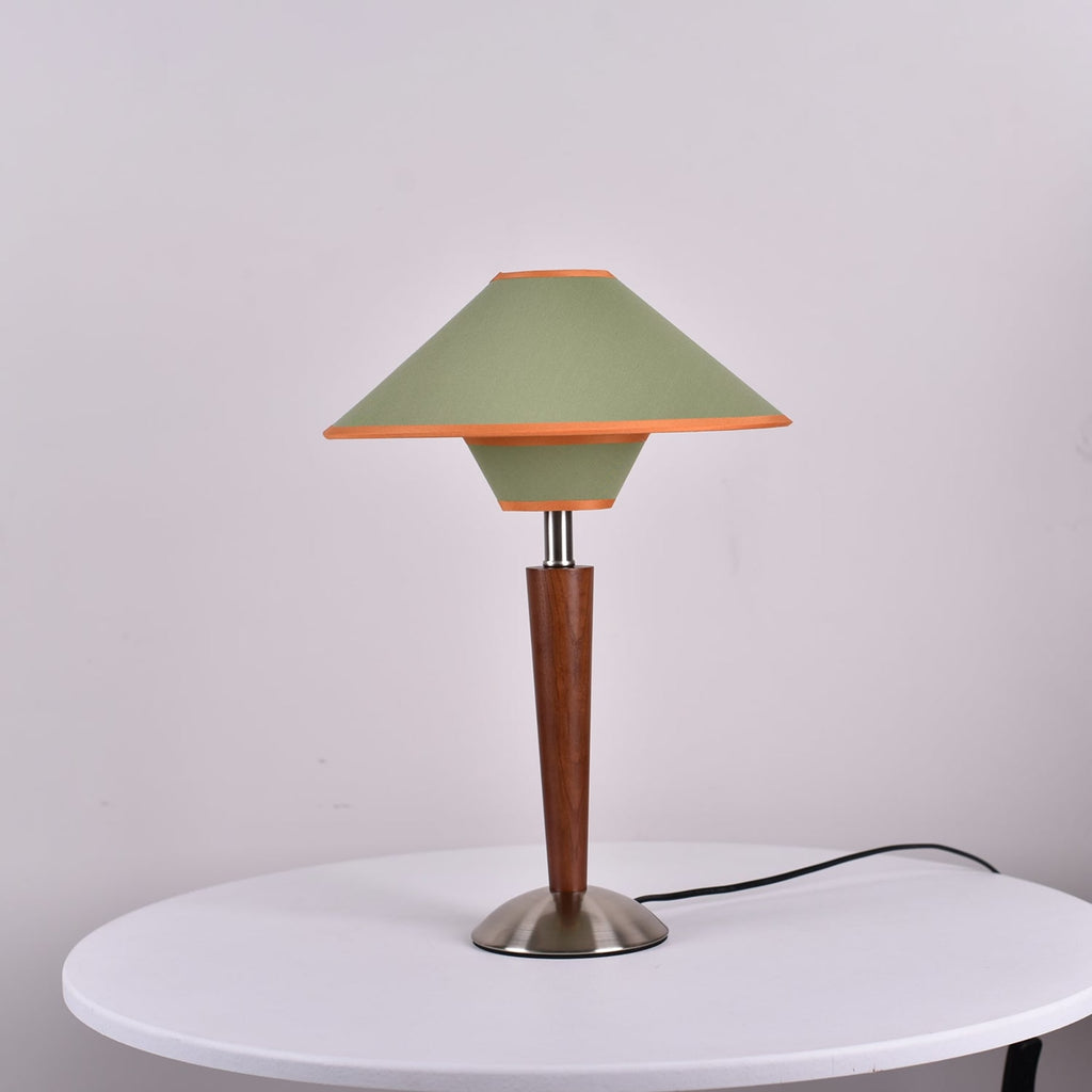 Modern Wood Table Lamp With Fabric Shade for Living Room — Ashbury Home & Living