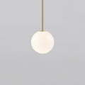 Modern Glass Pendant Light With Integrated LED for Dining Room in Bronze — Ashbury Home & Living