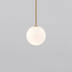 Modern Glass Pendant Light With Integrated LED for Dining Room in Bronze — Ashbury Home & Living