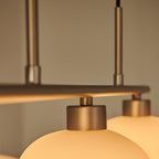 Modern Glass Pendant Light With Tri-Colour LED Glow — Ashbury Home & Living