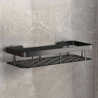 Adhesive Bathroom Shelf Drill-Free Shower Caddy Stainless Steel Wall Shelf Organiser for Shampoo and Toiletries