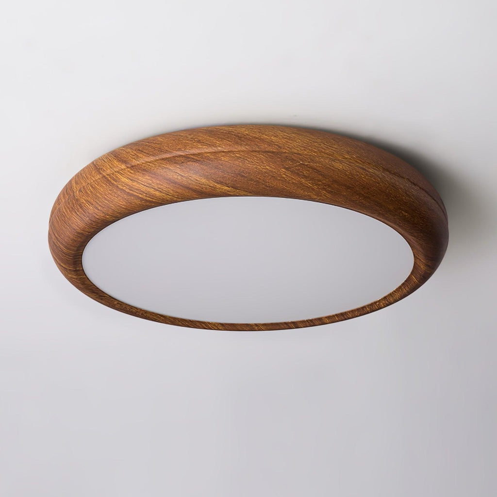 Scandinavian Wood Flush Mount Ceiling Light for Living Room — Ashbury Home & Living