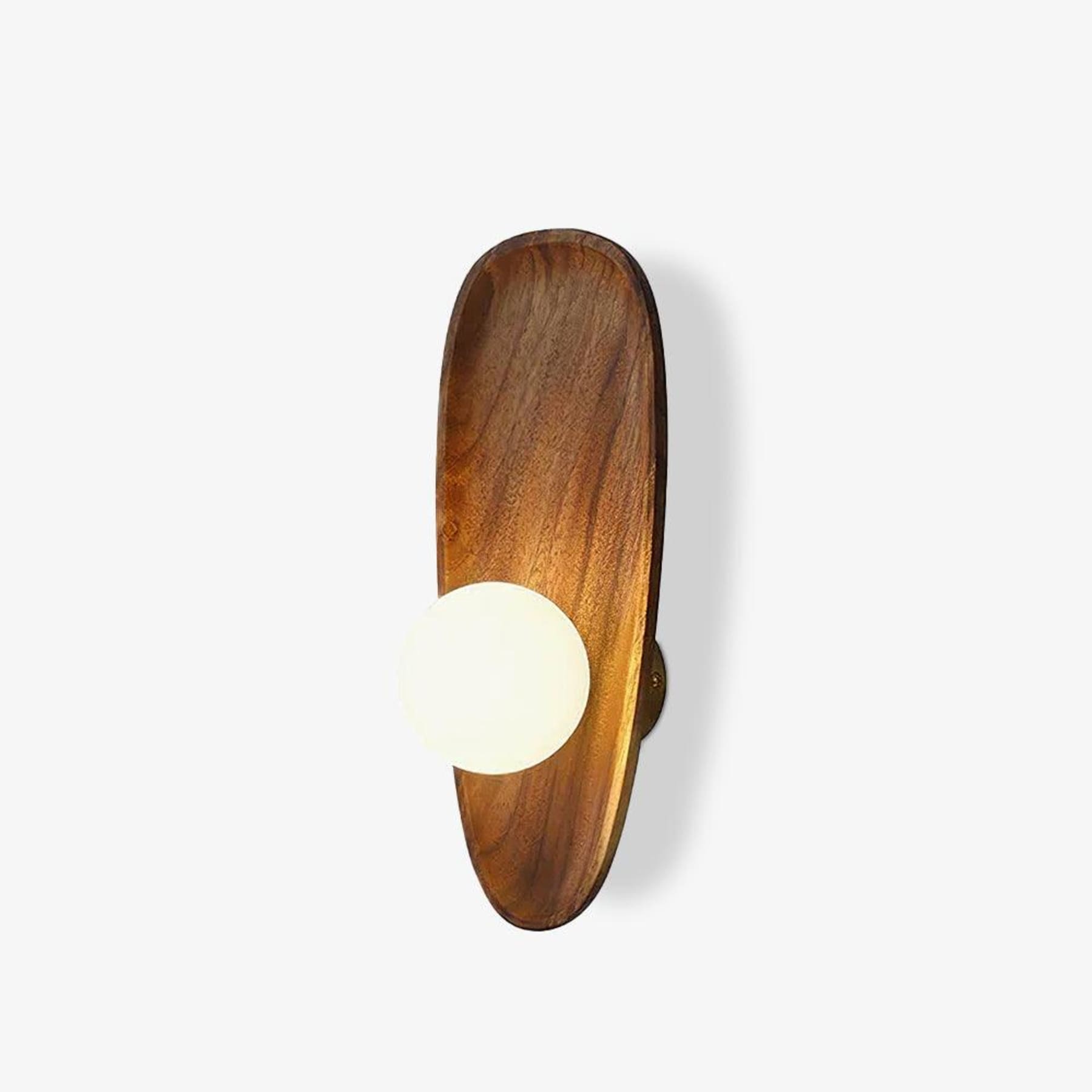Modern Wood and Glass Wall Light for Living Room — Ashbury Home & Living