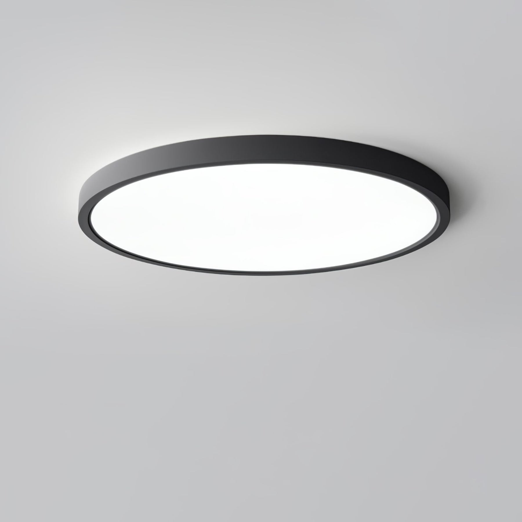 Minimalist Iron Flush Mount Ceiling Light With Slim Low-Profile Design — Ashbury Home & Living