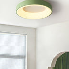 Modern Wrought Iron Flush Mount Ceiling Light With Tri-Colour LED Glow — Ashbury Home & Living