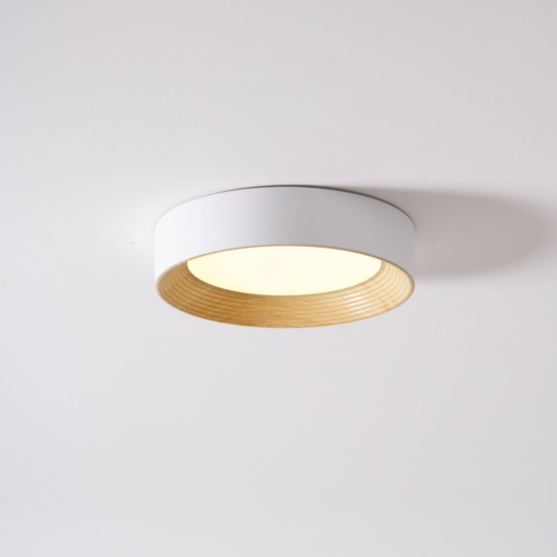 Scandinavian Wood Flush Mount Ceiling Light for Living Room — Ashbury Home & Living