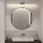 Modern Iron Linear Wall Light With Integrated LED for Hallway — Ashbury Home & Living
