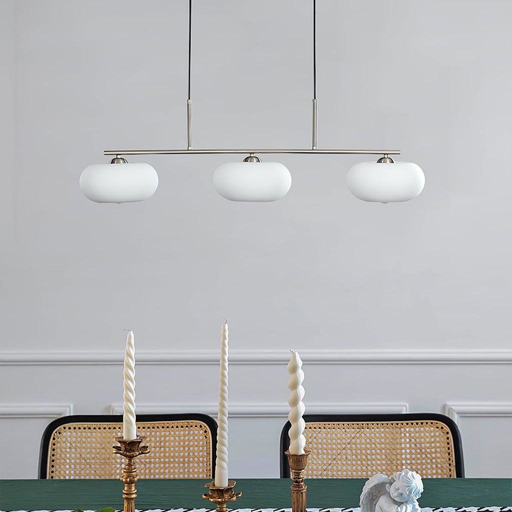 Modern Glass Pendant Light With Tri-Colour LED Glow — Ashbury Home & Living