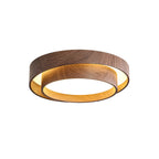 Scandinavian Wood Flush Mount Ceiling Light for Living Room in Dia 40cm x H 14cm / ∅ 15.7″ x H 5.5″ — Ashbury Home & Living