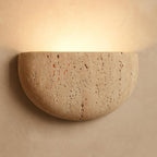Modern Travertine Stone Wall Light for Living Room — Ashbury Home & Living