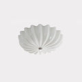 Vintage Glass Flush Mount Ceiling Light for Living Room in White — Ashbury Home & Living