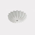 Vintage Glass Flush Mount Ceiling Light for Living Room in White — Ashbury Home & Living