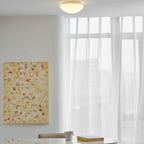 Modern Glass Flush Mount Ceiling Light — Ashbury Home & Living