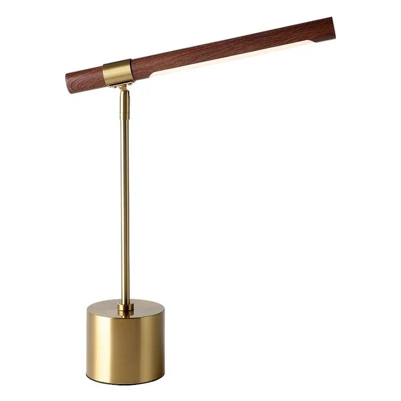 Modern Wood Table Lamp With Warm LED Glow for Home Office — Ashbury Home & Living