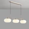 Modern Glass Pendant Light With Tri-Colour LED Glow in Nickel — Ashbury Home & Living