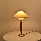 Modern Wood Table Lamp With Fabric Shade for Living Room — Ashbury Home & Living