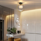 Contemporary Solid Brass Flush Mount Ceiling Light — Ashbury Home & Living