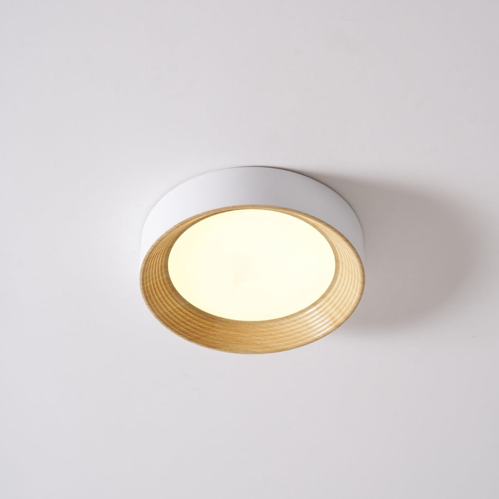 Scandinavian Wood Flush Mount Ceiling Light for Living Room — Ashbury Home & Living