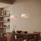 Modern Travertine Stone Pendant Light With Dimmable Remote Control — Ashbury Home & Living