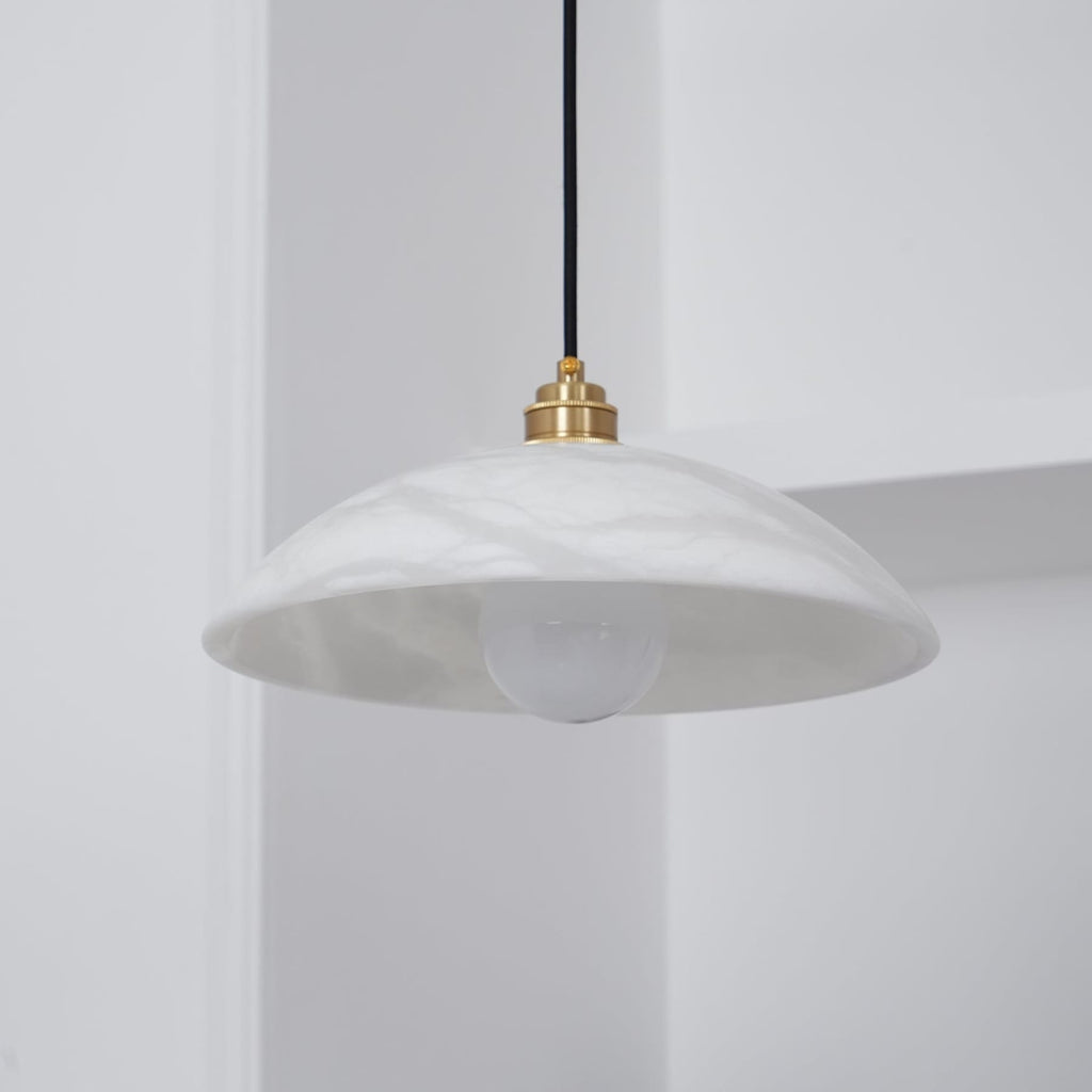 Modern Marble and Copper Pendant Light for Dining Room — Ashbury Home & Living