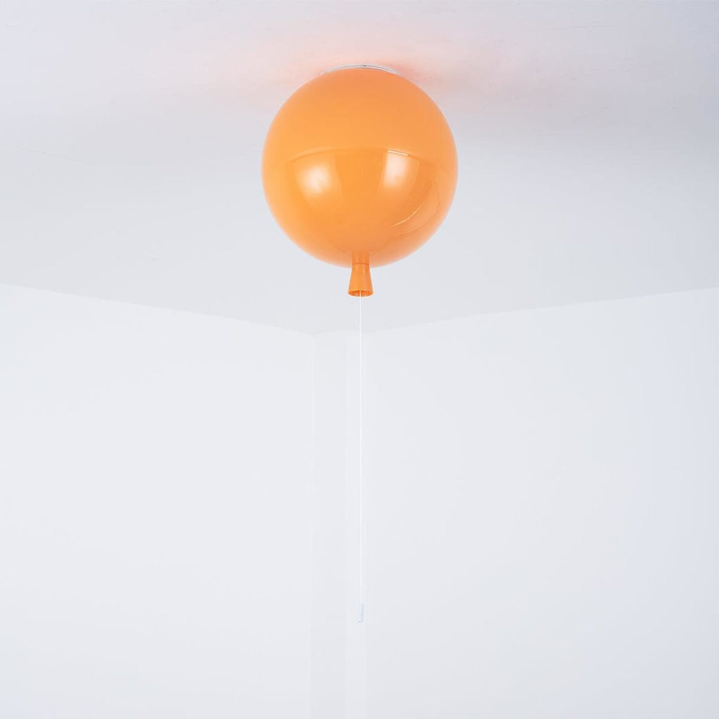 Modern Flush Mount Ceiling Light for Living Room and Bedroom in Orange — Ashbury Home & Living