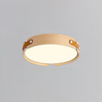 Scandinavian Wood Flush Mount Ceiling Light With Slim Low-Profile Design — Ashbury Home & Living