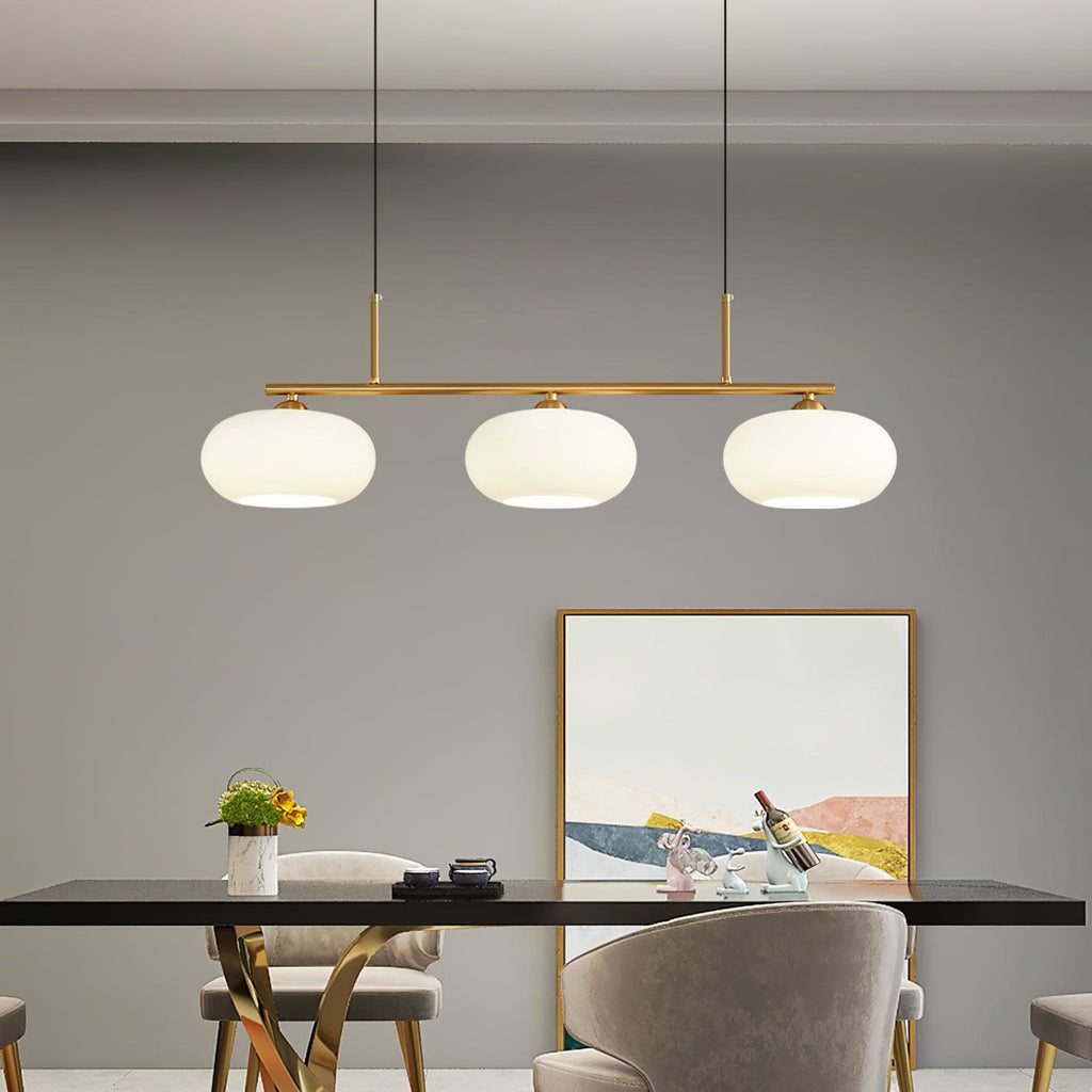 Modern Glass Pendant Light With Tri-Colour LED Glow — Ashbury Home & Living