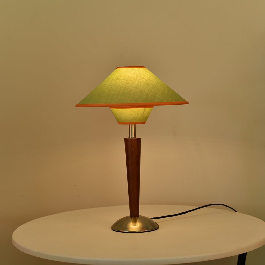 Modern Wood Table Lamp With Fabric Shade for Living Room — Ashbury Home & Living