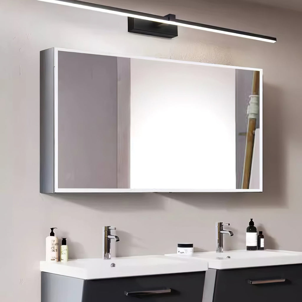 Modern Iron Linear Wall Light With Integrated LED for Hallway — Ashbury Home & Living