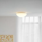 Modern Glass Flush Mount Ceiling Light — Ashbury Home & Living